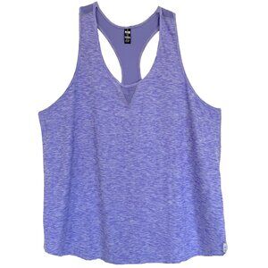 R8 Activewear 4X PURPLE HEATHER Racerback Tank Top